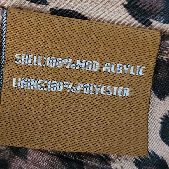 CHOKOLAT Faux Fur Jacket w High Collar Size SMALL - Picture 11 of 12